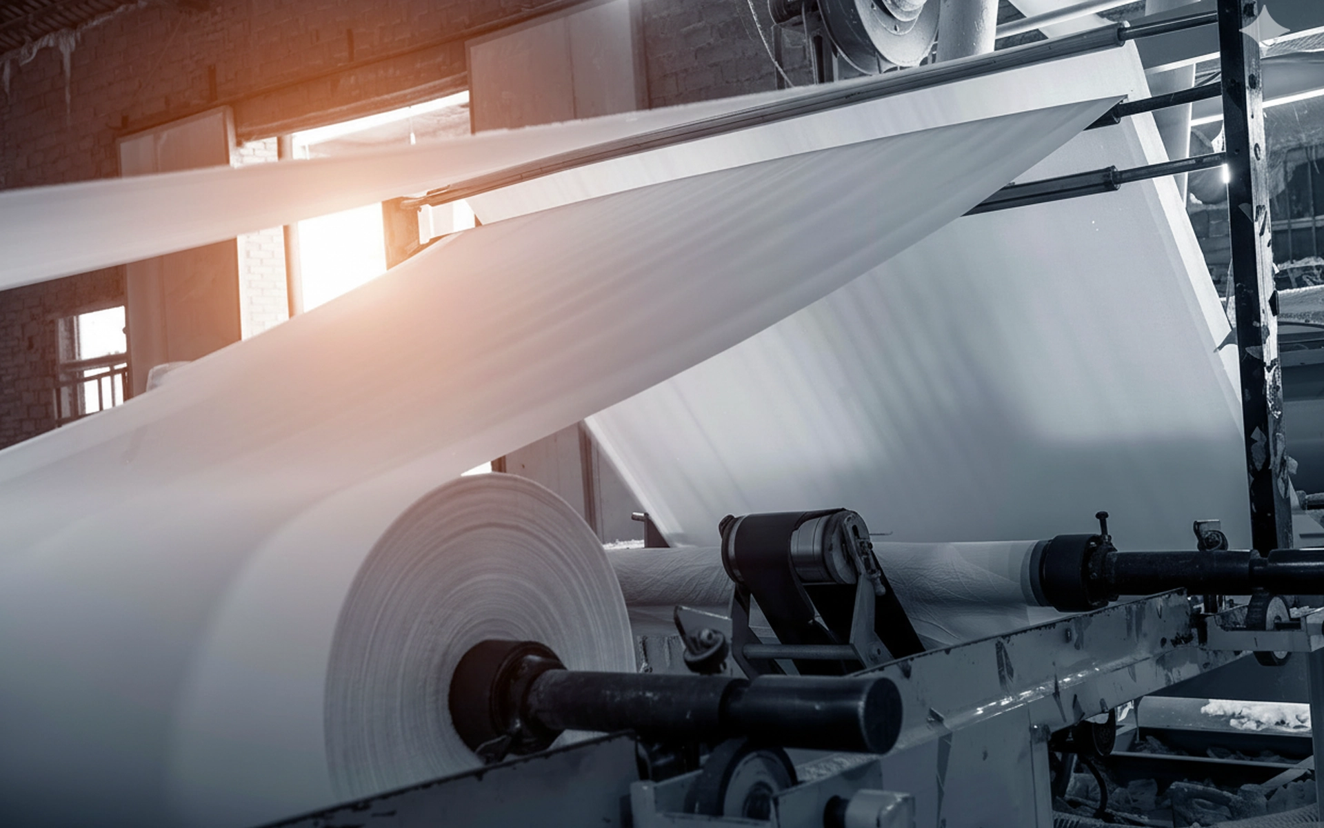 Banner nhà máy dệt thành vải